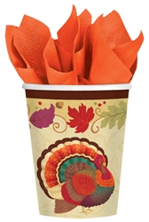 Thanksgiving Holiday 9 oz., Paper Cups | Party Supplies