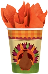Turkey Dinner 9 oz. Paper Cups | Party Supplies