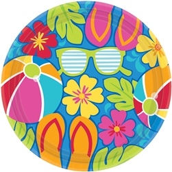 Summer Splash 7" Round Plates | Party Supplies