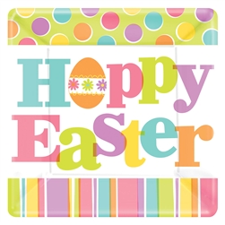 Easter Expressions Square 7" Plates | Party Supplies