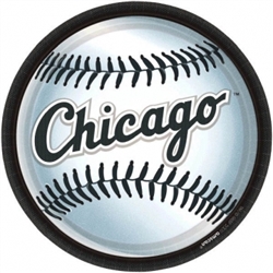 Chicago White Sox 9" Round Plates | Party Supplies