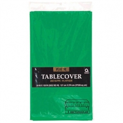Festive Green 54" x 108" Plastic Table Cover | Party Supplies