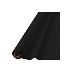 Jet Black Table Roll, 40" x 100" | Party Supplies