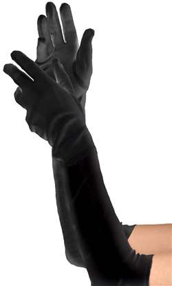 Women's Long Gloves - Black | Party Supplies