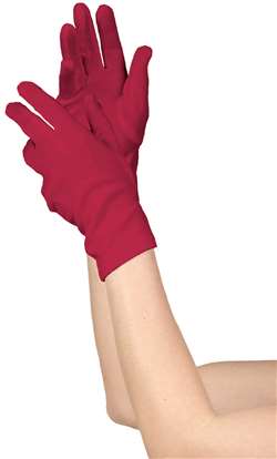 Women's Short Gloves - Red | Party Supplies