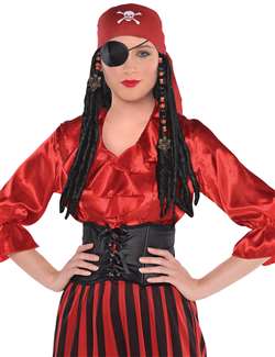 Pirate Bandana With Dreads | Party Supplies