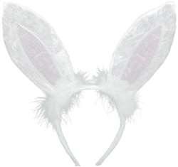 Bunny Ears Headband - White | Party Supplies