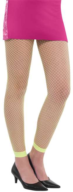 Fishnet Leggins - Neon Green | Party Supplies