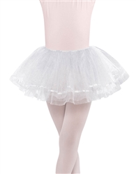 White Sparkly Tutu - Child M/L | Party Supplies