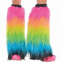 Electric Party Furry Leg Warmers | Party Supplies