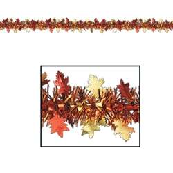 FR Metallic Autumn Leaf Garland