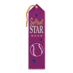 Softball Star Award Ribbon