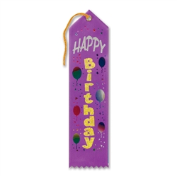 Happy Birthday Award Ribbon