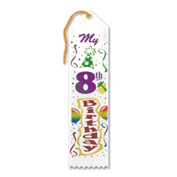 My 8th Birthday Award Ribbon