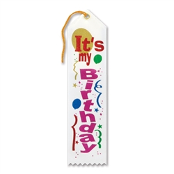 It's My Birthday Award Ribbon