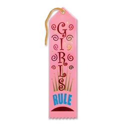 Girls Rule Award Ribbon