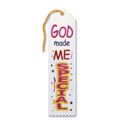 God Made Me Special Inspirational Ribbon