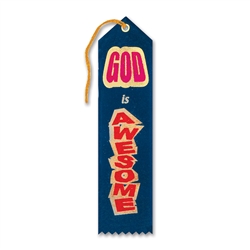 God Is Awesome Inspirational Ribbon