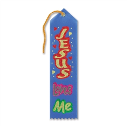 Jesus Loves Me Inspirational Ribbon