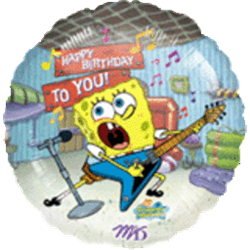 18" Spongebob Birthday Foil/Mylar Balloon