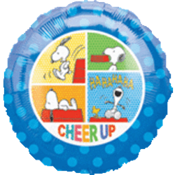 18" Peanuts Cheer Up Foil/Mylar Balloon