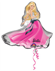 32" Barbie Glamour Dress Foil/Mylar Balloon