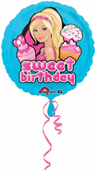 18" Barbie Happy Birthday Foil/Mylar Balloon