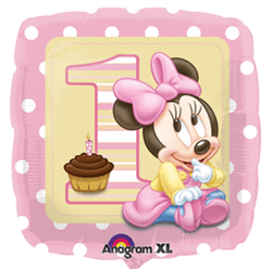 18" Minnie 1st Birthday Balloon