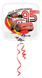 18" Cars 2 Feliz Cumpleanos Foil/Mylar Balloon