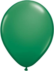 9" Standard Dark Green Latex Balloons - 100 Count