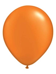 5" Pearl Mandarin Orange Latex Balloons - 100 Count