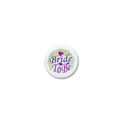 Bride To Be Satin Button