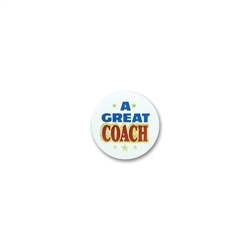 A Great Coach Satin Button