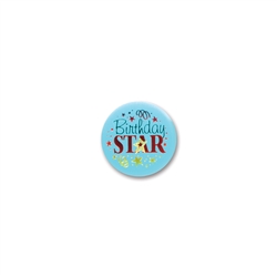 Birthday Star Satin Button