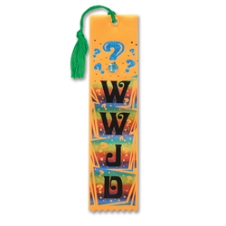 WWJD Jeweled Bookmark Ribbon