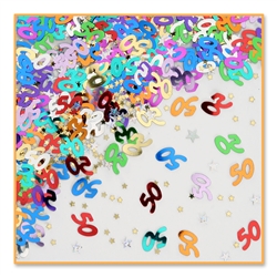 50 & Stars Confetti