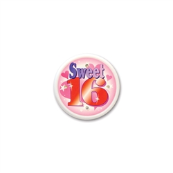 Sweet Sixteen Flashing Button