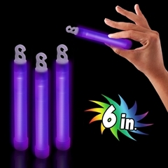 6'' PURPLE PREMIUM GLOW STICKS