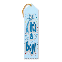 It's a Boy Jeweled Ribbon