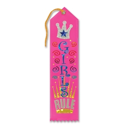 Girls Rule Jeweled Ribbon