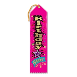 Birthday Star Jeweled Ribbon