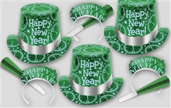 NEW Green & Silver New Year's PRISMATIC PINE Assortment