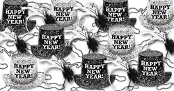Black & White Flakes New Year's Assortment for 100 People