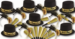 New Year's Eve Party Favors, Hats, Tiaras, Horns, Kits for Sale