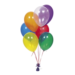 11" Assorted Crystal Tone Balloons | Party Supplies