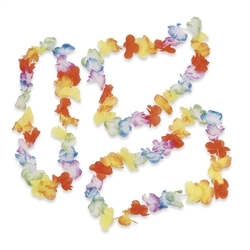 Bright Jumbo Flower Leis | Party Favors