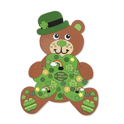 Giant Irish Teddy Bear Sticker Scene | Party Supplies