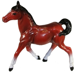 Brown Plastic Standing Horse - Large | Kentucky Derby Party Supplies