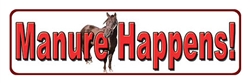 Manure Happens Tin Sign | Kentucky Derby Party Supplies