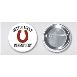 Gettin' Lucky in Kentucky Buttons | Kentucky Derby Favors